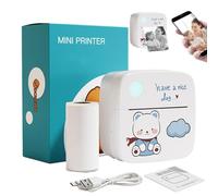 Imprimante thermique portable sans fil, imprimante thermique compacte | Imprimante thermique portable sans encre pour photos, textes, étiquettes d'expédition pour travaux manuels, croquis, listes,