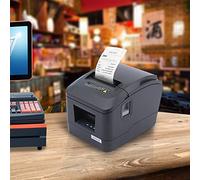 Imprimante thermique USB 80 mm Imprimante thermique POS papier reçu auto-taraudeuse, supermarché cuisine, bureau, POS pour Windows, commande ESC/POS