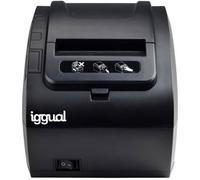 iggual TP8002 - Imprimante d'étiquettes - transfert thermique - Rouleau (8,3 cm) - 203 dpi - jusqu'à 260 mm/sec - USB, LAN - noir Noir G
