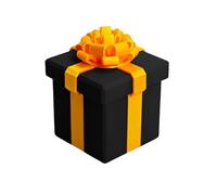 Imprimé 3D Annoying Avec Vis Rangement 12cm Coffret Cadeau Amusant, BoîTe Cadeau Fantaisie Coffret Cadeau Ennuyeux pour Petits Bijoux en espèces Saint-Valentin (Noir)