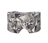 Imprimé à motif de cristaux et diamants scintillants,Masque pour les yeux bloquant la lumière Cache-yeux et cache-oreilles pour le sommeil