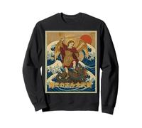 Imprimé Ange Guerrier de Style samouraï de l'archange Saint-Michel Sweatshirt