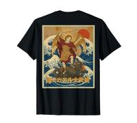 Imprimé Ange Guerrier de Style samouraï de l'archange Saint-Michel T-Shirt