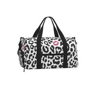 Imprimé Animal avec Forme de Baiser,Sac de Sport bandoulière à Main, Sac de Voyage Grande capacité pour Femmes et Hommes