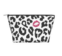 Imprimé Animal avec Forme de Baiser, Trousse de Toilette Trousse de Maquillage Sac à cosmétiques Trousse de Toilette de Voyage Portable