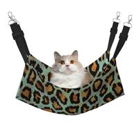 Imprimé Animal Chic léopard Bleu Sarcelle,Hamac Suspendu pour Chat, lit Suspendu Doux Double Face pour Petits Chiens,M