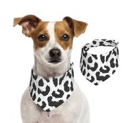 Imprimé Animal en Forme de Baiser,Bandanas pour Chien, écharpe en Coton, Bavoirs réglables pour Animaux de Compagnie,S