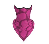 Imprimé animal girafe rose,Masque de sport coupe-vent Bandana Cache-cou Bouclier facial Bandeau Cache-cou Tube