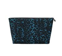 Imprimé Animal léopard Bleu Cool, Trousse de Toilette Trousse de Maquillage Sac à cosmétiques Trousse de Toilette de Voyage Portable
