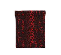 Imprimé Animal léopard Rouge foncé, Sac de Rangement pour Femmes, Portefeuille supérieur à Presser, Petit Porte-Monnaie, Pochette de Changement
