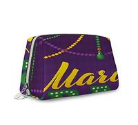 Imprimé animal, organisateur de maquillage en cuir, tortues et crabes nageurs tropicaux, sac à main, trousse de toilette, pochette de maquillage imperméable, orange jaune, S, Vert Violet_2, Taille