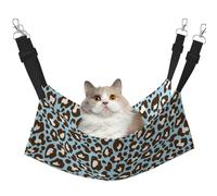 Imprimé Animal tacheté léopard Bleu et Marron,Hamac Suspendu pour Chat, lit Suspendu Doux Double Face pour Petits Chiens,L