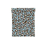 Imprimé Animal tacheté léopard Bleu et Marron, Sac de Rangement pour Femmes, Portefeuille supérieur à Presser, Petit Porte-Monnaie, Pochette de Changement
