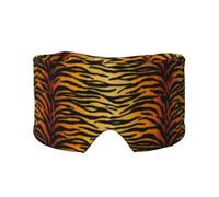 Imprimé animal Tigre Noir Or,Masque pour les yeux bloquant la lumière Cache-yeux et cache-oreilles pour le sommeil