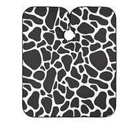 Imprimé Animalier Vache Camouflage Blanc Et Noir Cape De Cheveux Anti-Taches Peignoir Coiffure Imperméable Blouse Coiffeur Pour Coiffeurs Salon Instituts De Beauté 140X168Cm