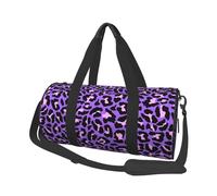 Imprimé Animaux léopard Rose Violet Fluo, Sac de Voyage de Grande capacité, Sac à Main Rond, Sac de Voyage de Sport, fourre-Tout, Sac de Fitness
