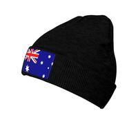 Imprimé Australie Drapeau Bonnet Chaud Tricoté sans Bords Repliable Anti Vent Élastique Unisexe Taille Unique Confortable Anti Vent pour Ski Running Vélo Extérieur Style Décontracté Quotidien