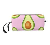 Imprimé Avocat Rose, Trousse de Maquillage Trousse à cosmétiques Trousse de Toilette de Voyage Portable Pochette de Maquillage