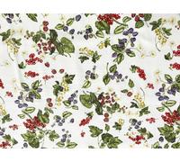 Imprimé Baies Tissu | Made in Italy |100% Coton | Hauteur 180 cm | Tissu vendu au mètre linéaire