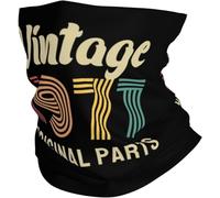 Imprimé Bandeau Magique Joyeux 95e Anniversaire Echarpe Gaiter Gaiter 26X30cm pour Homme,Extérieur,Adulte