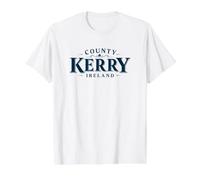 Imprimé Bleu Marine du comté de Kerry Irlande T-Shirt Graphique avec Valeur, Homme, Blanc, L