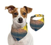 Imprimé Bouquet de jonquilles,Bandanas pour Chien, écharpe en Coton, Bavoirs réglables pour Animaux de Compagnie,L