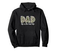 Imprimé camouflage Dad Life Is The Best Life New Daddy Fête des pères Sweat à Capuche