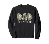 Imprimé camouflage Dad Life Is The Best Life New Daddy Fête des pères Sweatshirt