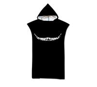 Imprimé Chat Noir Poncho Serviette de Plage, DOTBUY Microfibre Surf Serviette de Bain à Capuche, Adulte Hommes Femme Plage Natation Sport Serviette Peignoir (75x110cm,E)