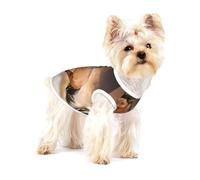 Imprimé Cheval au Galop,T-Shirt sans Manches en Coton pour Animaux de Compagnie, Gilet Respirant, Extensible et Doux,L