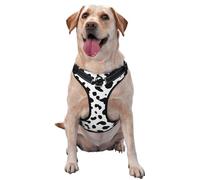 Imprimé Chien Dalmatien Tache Noire,Harnais pour Animaux de Compagnie, Harnais réfléchissant réglable pour Chien,L