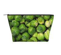 Imprimé Chou de Bruxelles Vert, Trousse de Toilette Trousse de Maquillage Sac à cosmétiques Trousse de Toilette de Voyage Portable