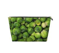 Imprimé Chou de Bruxelles Vert, Trousse de Toilette Trousse de Maquillage Sac à cosmétiques Trousse de Toilette de Voyage Portable