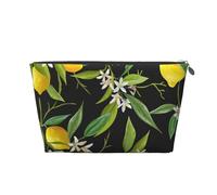 Imprimé Citron Et Fleur, Trousse de Toilette Trousse de Maquillage Sac à cosmétiques Trousse de Toilette de Voyage Portable