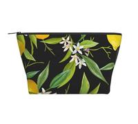 Imprimé Citron Et Fleur, Trousse de Toilette Trousse de Maquillage Sac à cosmétiques Trousse de Toilette de Voyage Portable