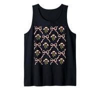 Imprimé coquette rose et nœud et fleur Débardeur