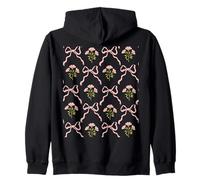 Imprimé coquette rose et nœud et fleur Sweat à Capuche
