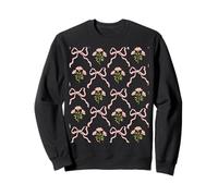 Imprimé coquette rose et nœud et fleur Sweatshirt
