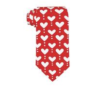 Imprimé Cravates Cœurs Et Points Cravate Pour Bureau Ties | Imprimé Cravates Durable Décontractée Cravate Homme Pour Affaires Fete Cadeau Fête Cravates
