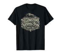 Imprimé crème Vintage du Parc National de Yellowstone T-Shirt