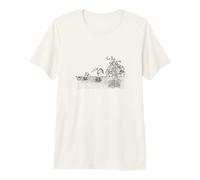 Imprimé Cycle de Vie des Haricots T-Shirt Haut de Gamme
