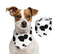 Imprimé Dalmatien,Bandanas pour Chien, écharpe en Coton, Bavoirs réglables pour Animaux de Compagnie,S