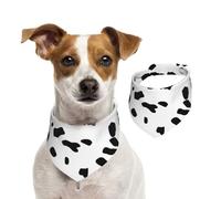 Imprimé Dalmatien,Bandanas pour Chien, écharpe en Coton, Bavoirs réglables pour Animaux de Compagnie,S
