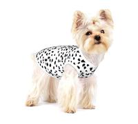 Imprimé Dalmatien,T-Shirt sans Manches en Coton pour Animaux de Compagnie, Gilet Respirant, Extensible et Doux,S