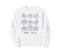 Imprimé de la Marine Italienne Sites de Rome Sweatshirt