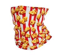 Imprimé De Popcorn Rouge Et Blanc Écharpe Tube Multifonctionnel Balaclava Anti-Solaire Headwrap pour Yoga Sports Anti-UV Cache-Col