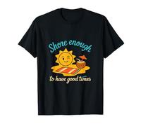 Imprimé d'été « Shore Enough to Have Good Times Beach Squad » T-Shirt