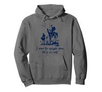 Imprimé Don Quichotte to Dream Impossible That is My Quest Bleu Marine Sweat à Capuche