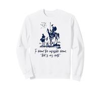 Imprimé Don Quichotte to Dream Impossible That is My Quest Bleu Marine Sweatshirt