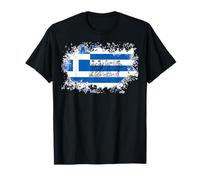 Imprimé Drapeau Grec Fier, garçon, Fille, Enfant, frère, I Love Athens Grèce T-Shirt